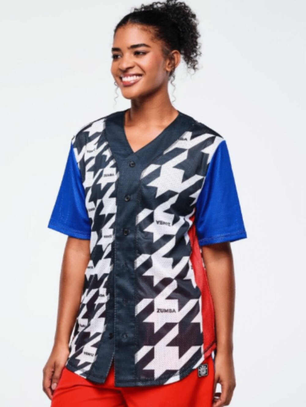 Zumba Amour Baseball Button - Up Jersey
